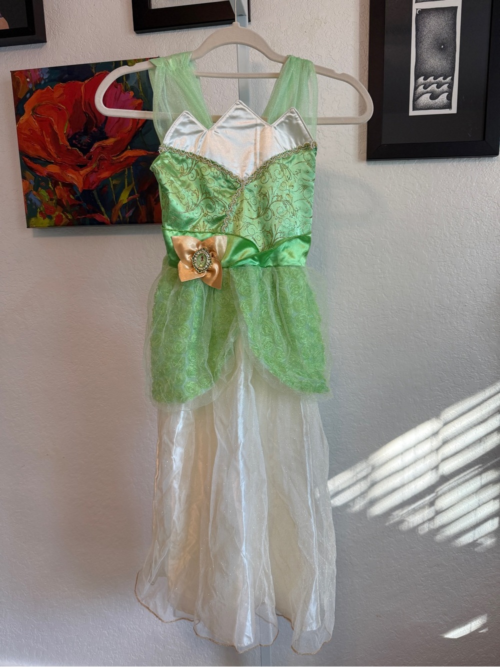 Girls' Official Disney Tiana Princess and the Frog Costume Gown girls 7-8